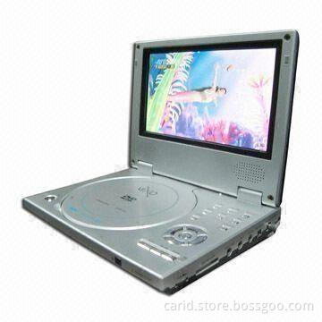 7-inch Portable DVD Player with Parental Lock, USB and Card Reader